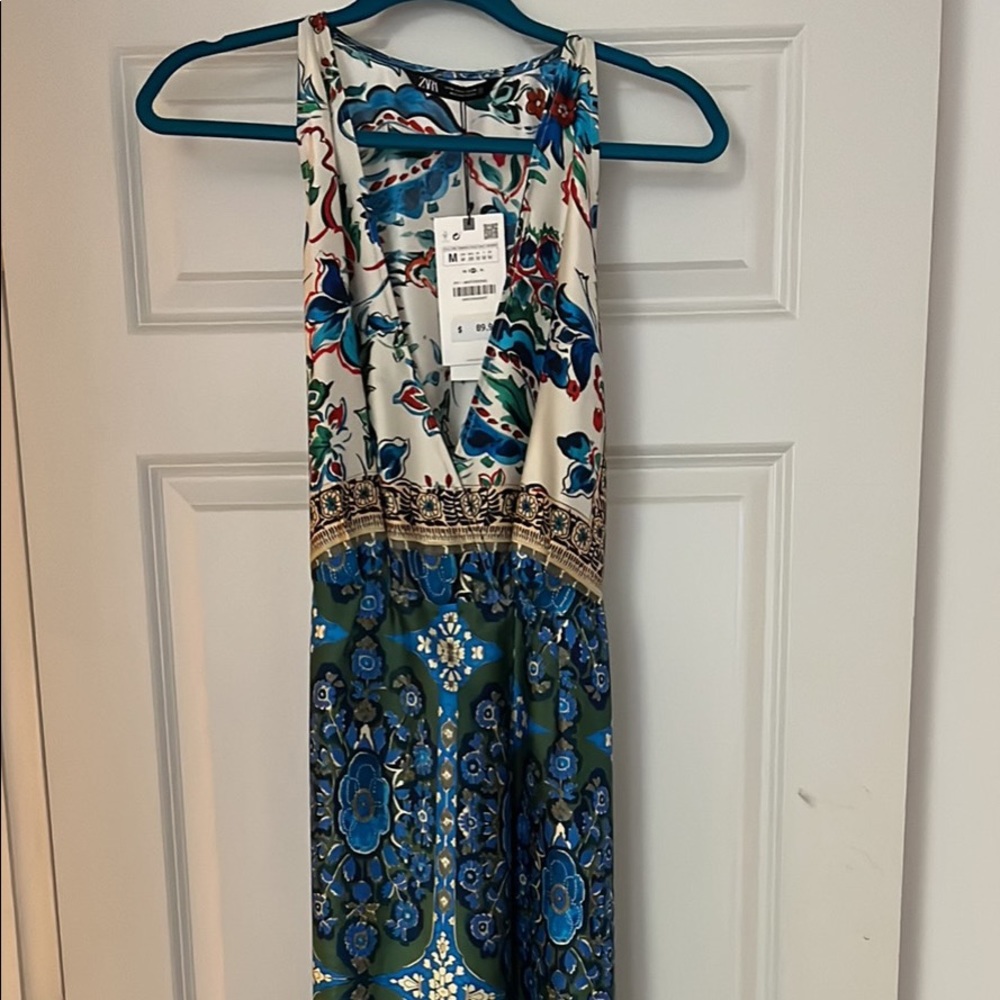 Zara satin jumpsuit